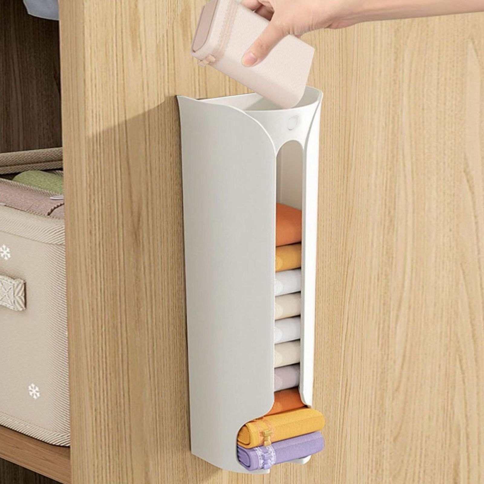 Wall Mounted Underwear Storage Box Plastic Socks Organizer Space Saving High Capacity Household Supplies โ image 5