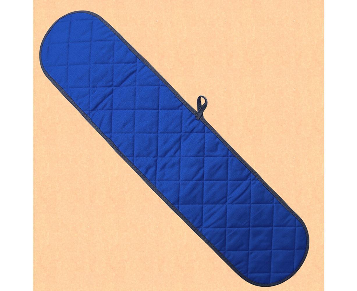 Double-ended Heat Resistant Cotton Mitt Oven Padded Kitchen Baking Glove Tool-Blue — image 4
