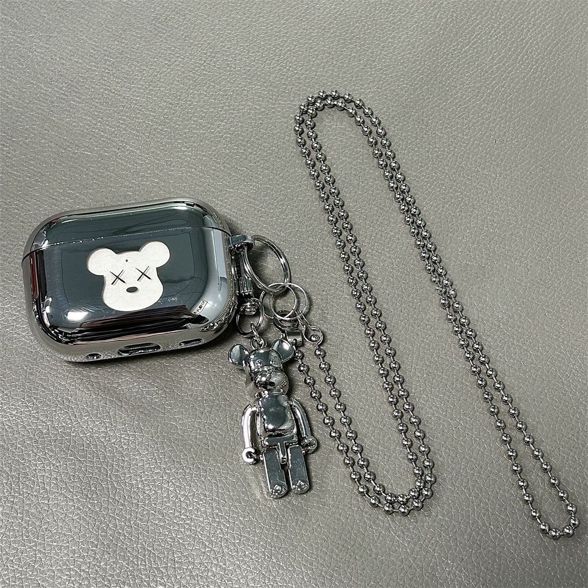 Laser Engraved XX Bear + Matching Keychain Apple AirPods 3 — image 6