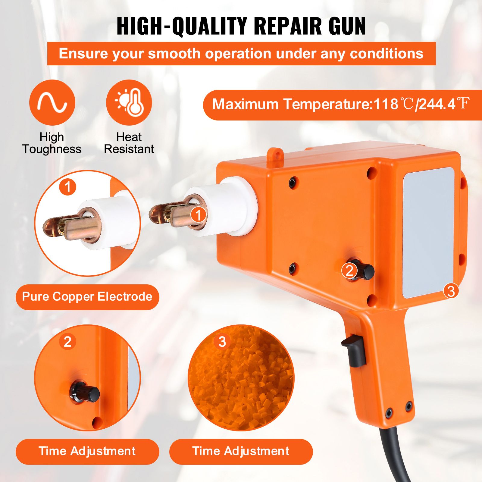 Stud Welder Kit, 5500 Stud Welder Dent Repair Kit, 800VA Spot Welder Stud Kit, Stud Gun Dent Puller Kit with Complete Accessories, Dent Welder Repair for Auto — image 3