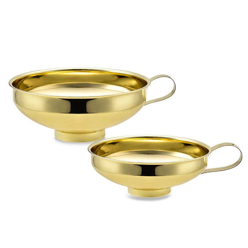 Canning Funnel, 2 Pack Kitchen Large Wide Mouth Metal Stainless Steel Food Funnel Set for Filling Wide and Regular โ image 3