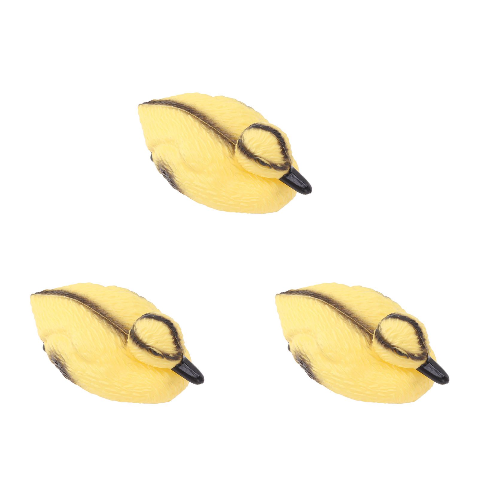3Pcs Floating Yellow Duckling Realistic Plastic Duck Fish Pond Ornament for Garden Swimming Pool Fishing Pond Water Decoration A Style 11.5x6.5cm โ image 5
