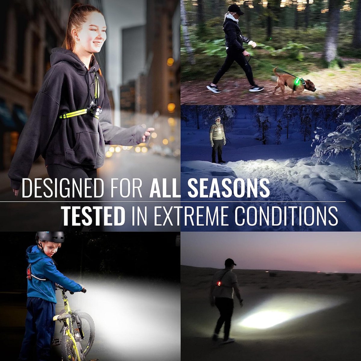 Running light - Chest lamp - Running chest light - Chest walker - USB rechargeable - Running vest - IPX4 waterproof — image 5