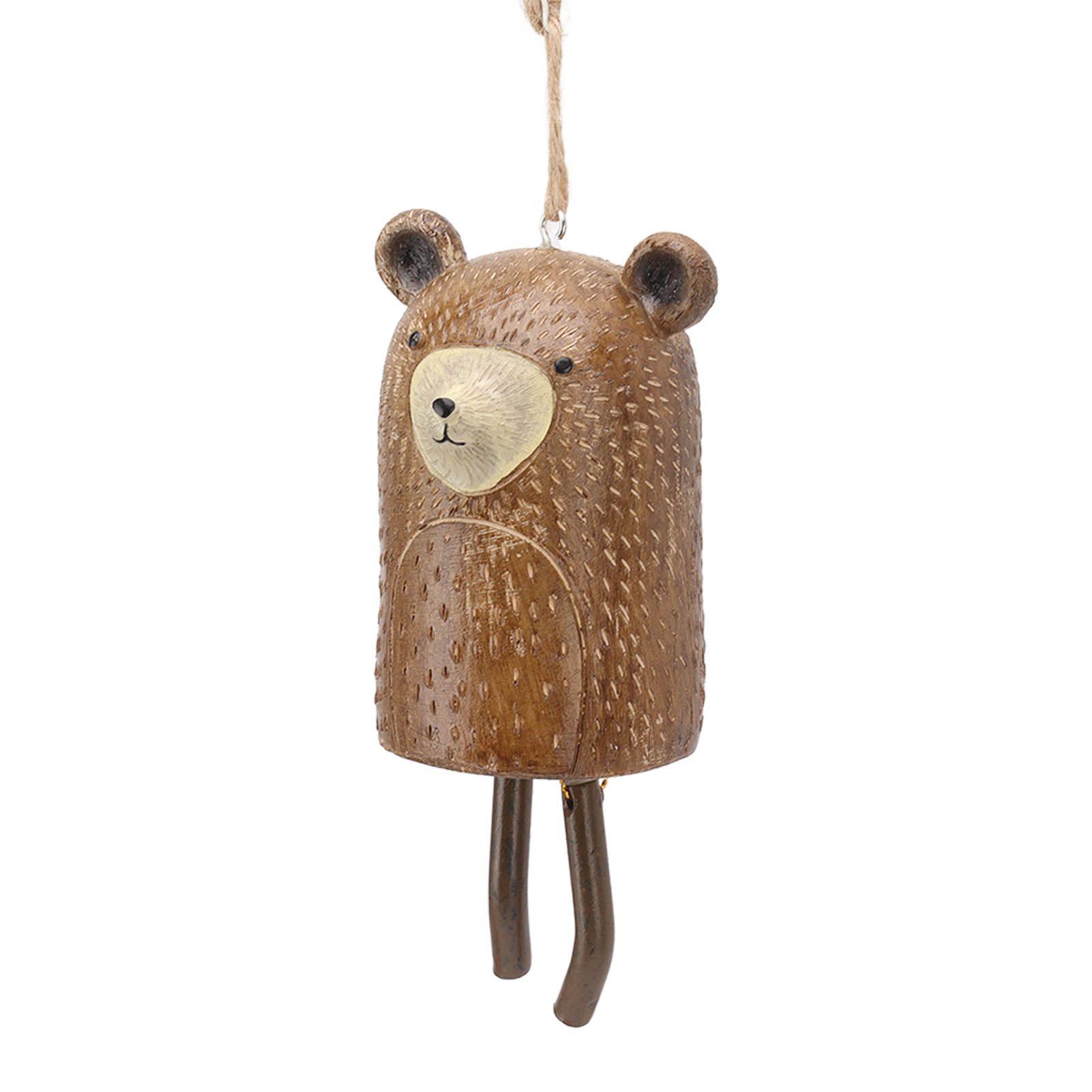 Rustic Hanging Animal Wind Chimes Resin Hand Made Natural Garden Decoration for Gardens Backyards Trees Yards C Raccoon — image 3