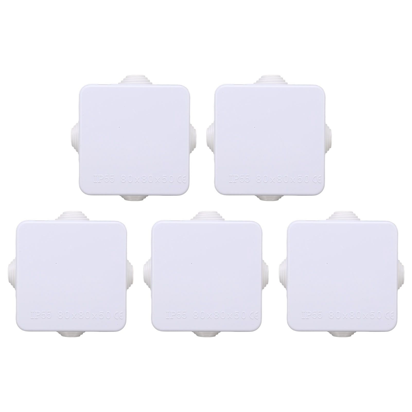 5Pcs Plastic Waterproof Cable Box with Rubber Plug IP55 Waterproof Plug Junction Wire Box โ image 3
