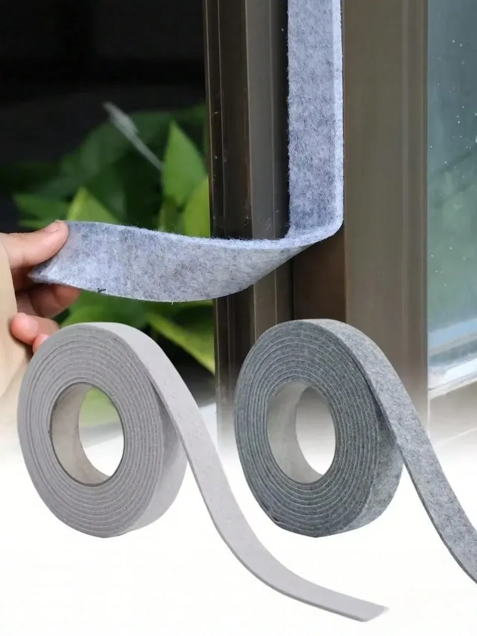 2 Roll 7cm*50cm Gray Self Adhesive Felt Moisture Absorbing Strip, Window Condensation Prevention Sealing Tape โ image 2