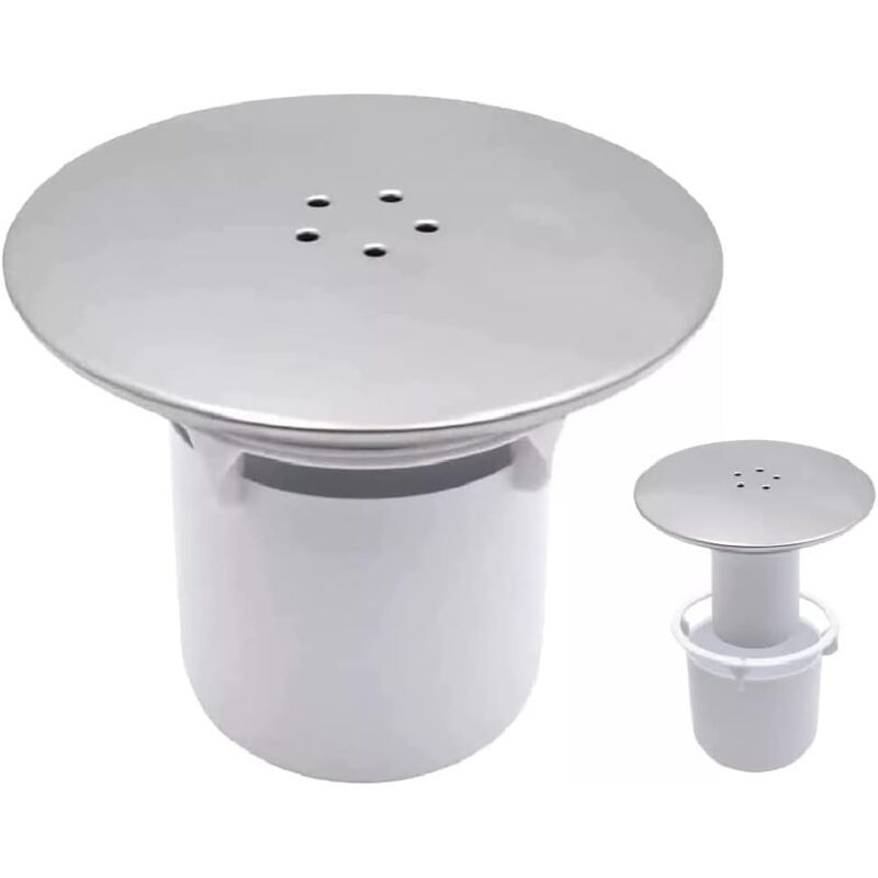 Shower Drain Stopper, Replacement Drain Cover, Chrome, 90 mm, 115 mm