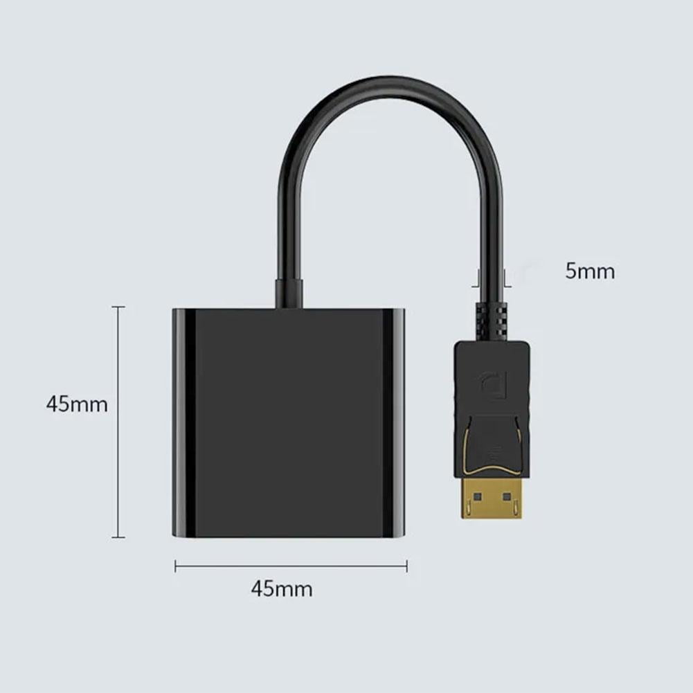 1080p DP DisplayPort Male to VGA Female Converter Adapter Cable — image 5