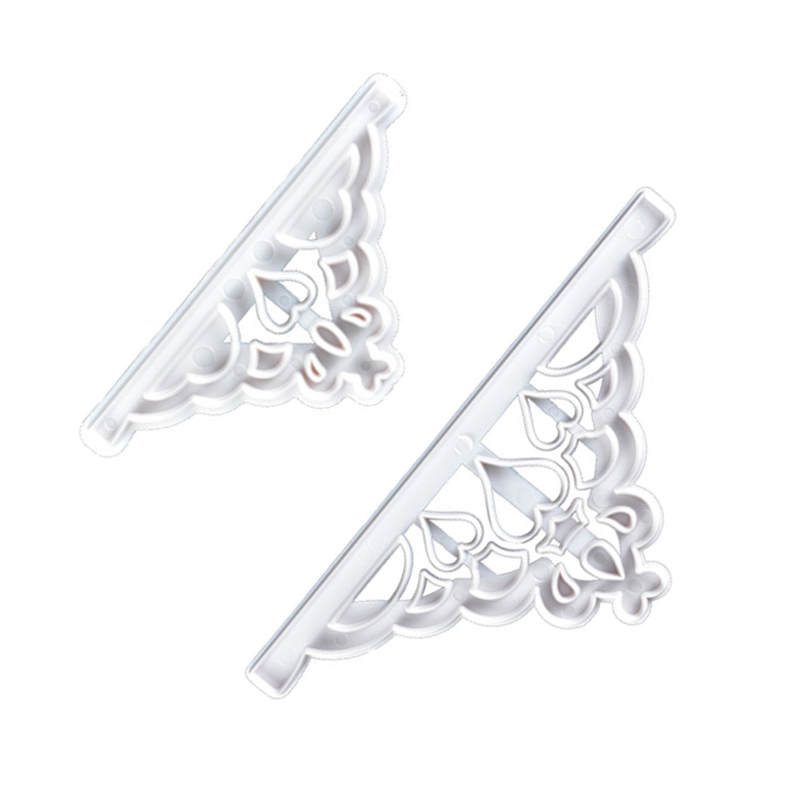 2 Pcs Crown Cutters Set Princess Crown Mold Tiara Cutter Cake Decorating Mold for DIY Birthday Party Dinner — image 4