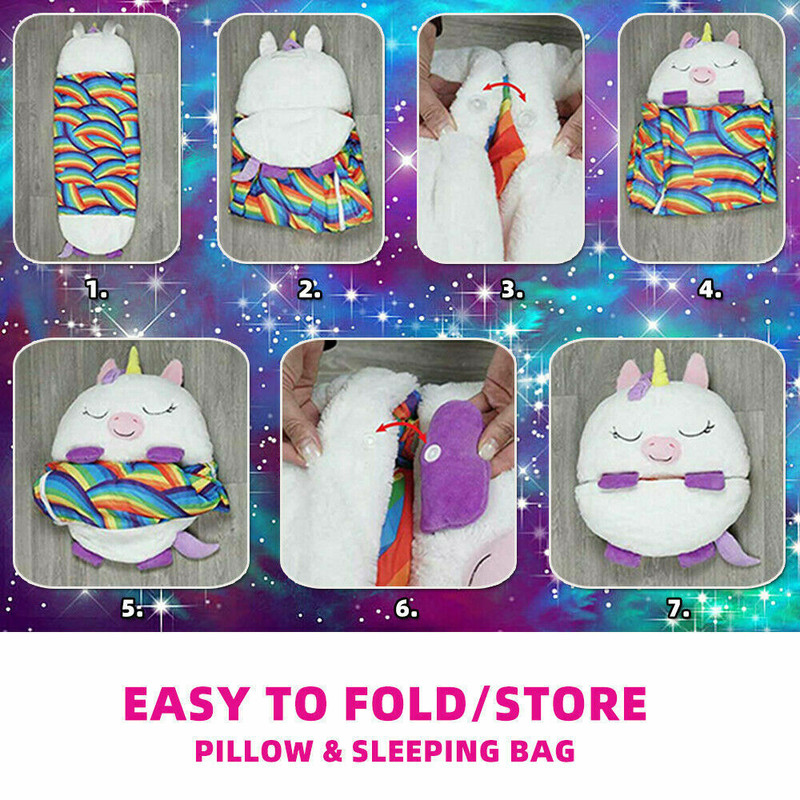 2022 Sleeping Bag Happy Nappers Kids Children Blanket Winter fluffy warm Xmas Gift โ image 4