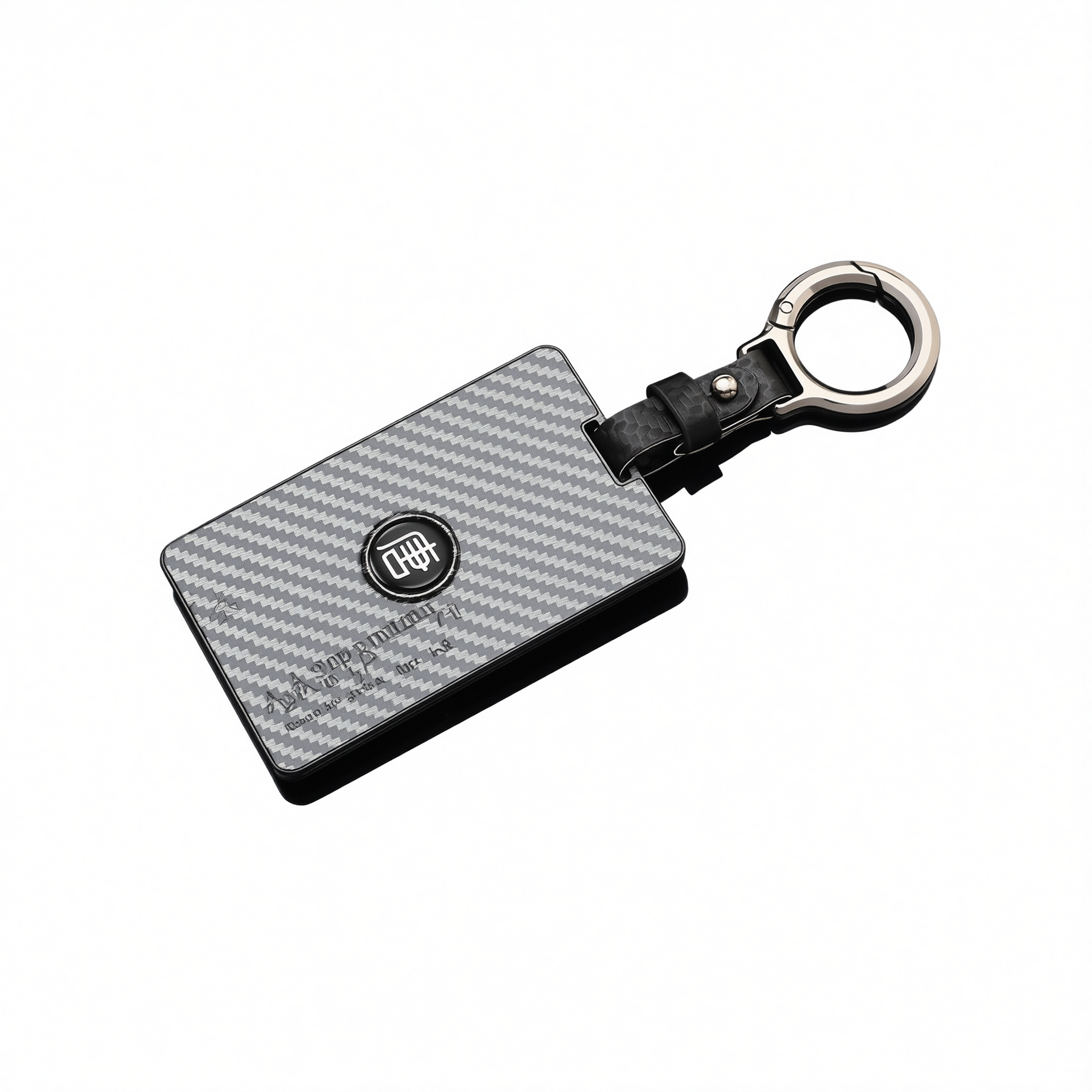 Fragrant Car Island Key Cover for BYD Tang Dmi. Bagged Type a card [carbon fiber black] round belt buckle