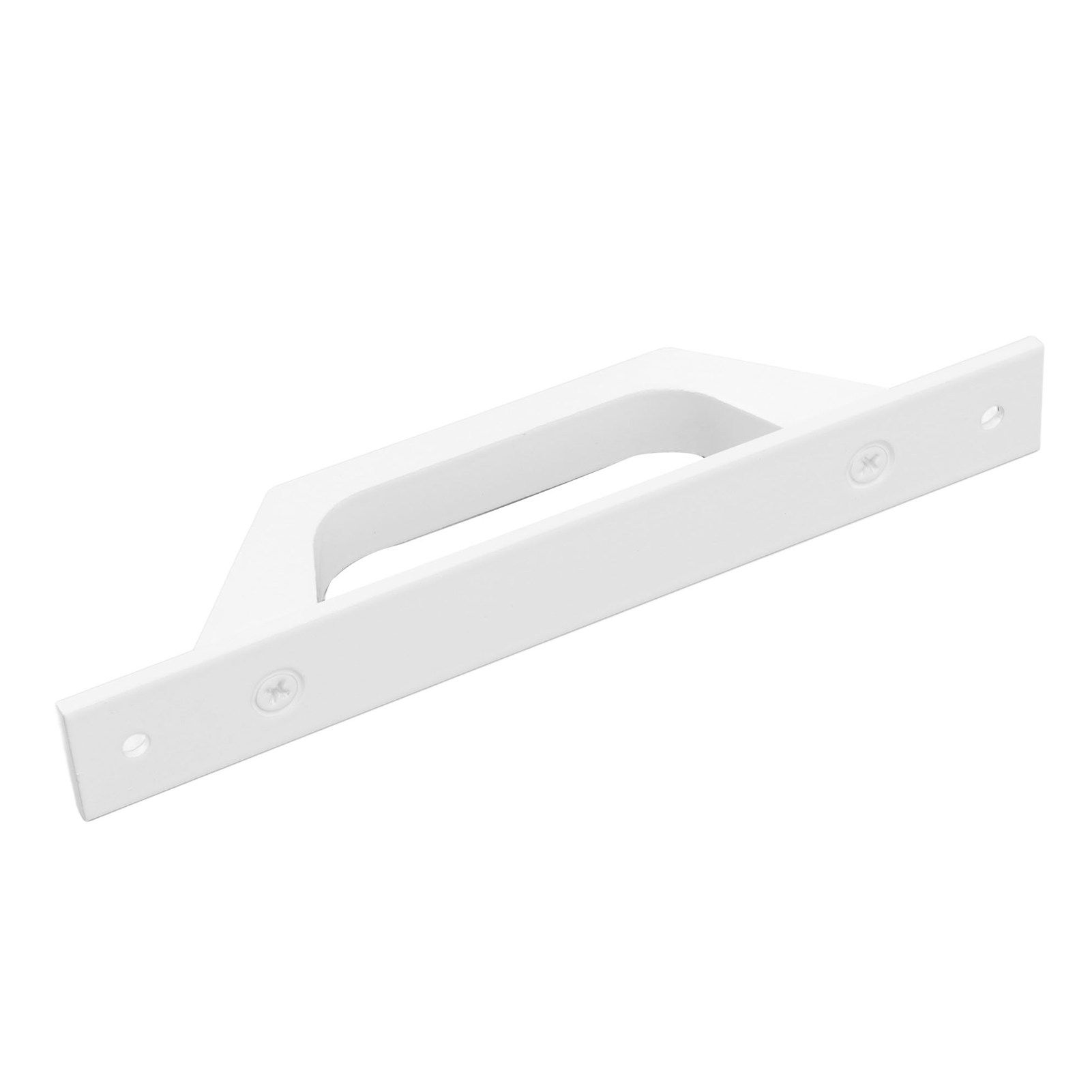 Sliding Door Handle Metal Electroplating Cabinet Barn Door Pull Handle with Mounting Screws White — image 6