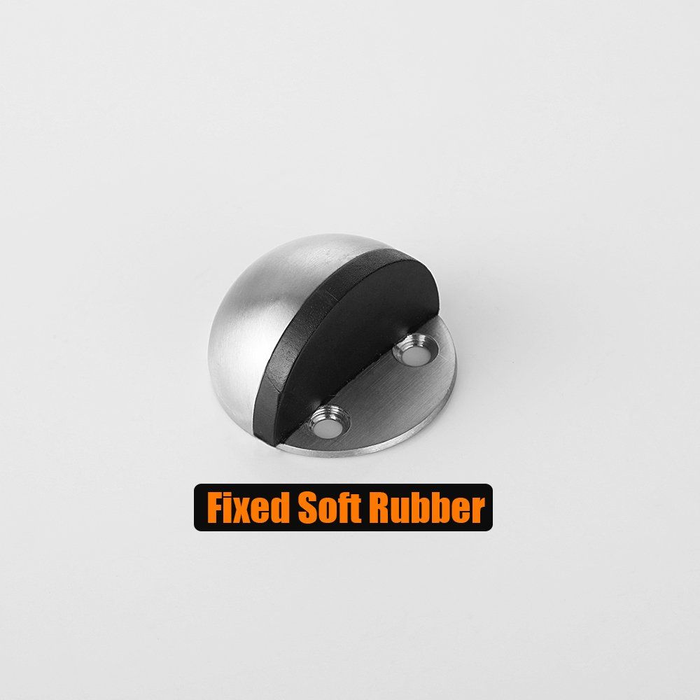 2 pcsFloor Door Stopper, Snowboard Hanger Storage Stainless Steel Sound Dampening Door Stop Bumper Wall Protetor Display — image 2