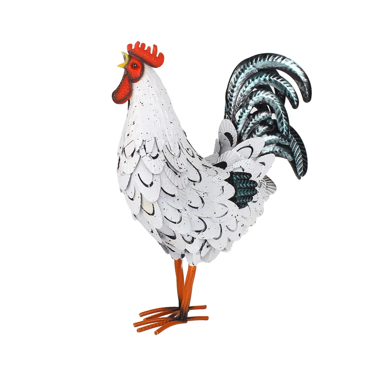 Metal Rooster Standing Decoration Rustproof for Home Garden Yard Patio Ornament โ image 2