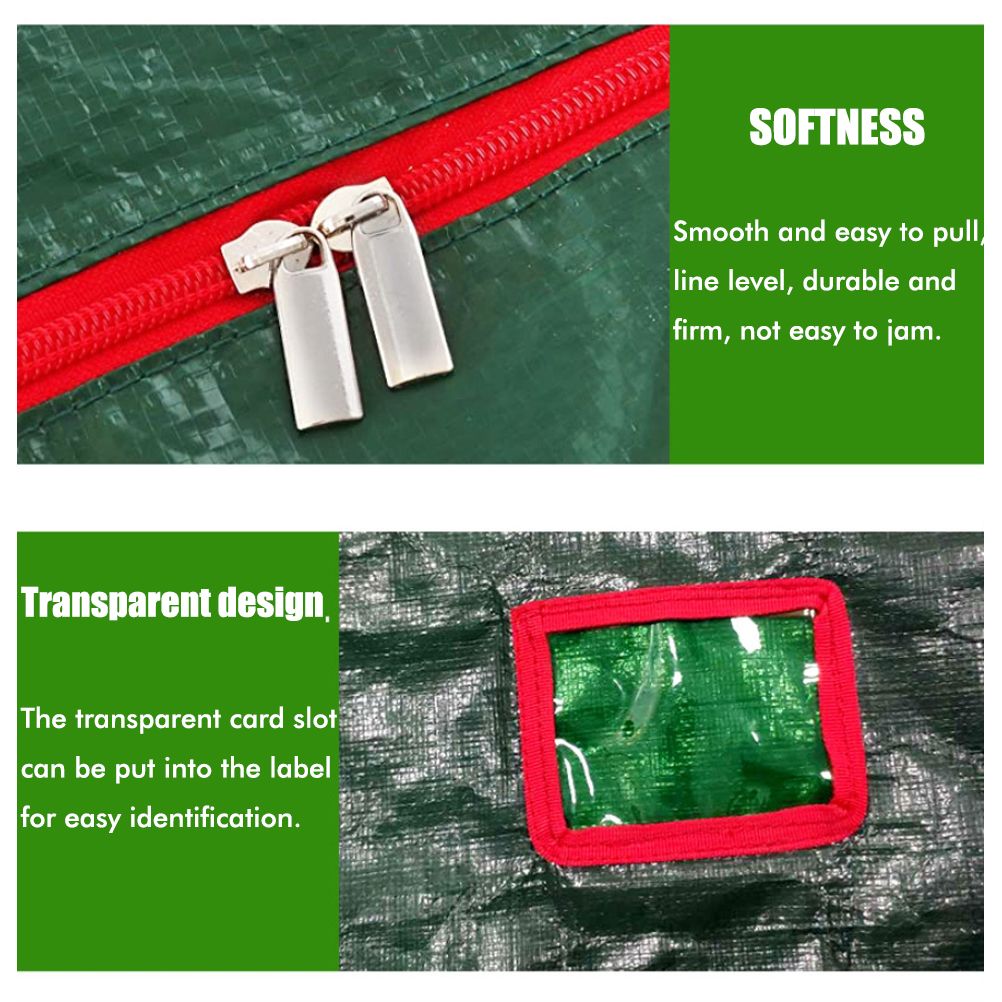 Christmas Tree Storage Bag Holiday Storage Case Waterproof Zippered Bag with Carrying Handles โ image 3