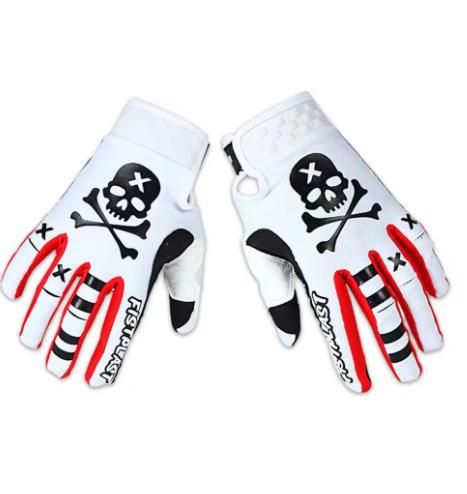 fistplast Motorcycle Gloves Full Finger Breathable. White xxl