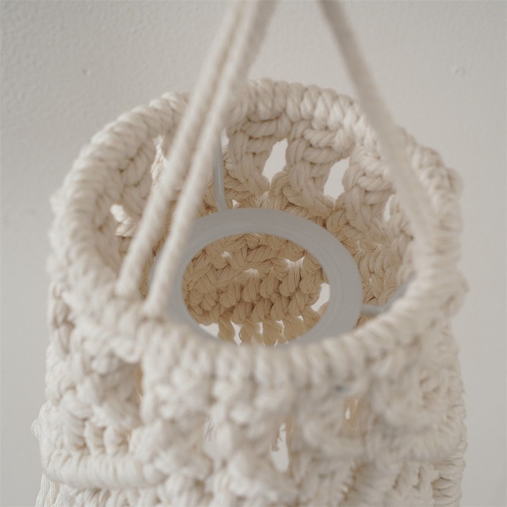 Boho Hanging Lamp Shade Light Cover Pendant Ceiling Decor for Living Room, Bedroom and Bathroom, Warm White, Bulb Not Included — image 3