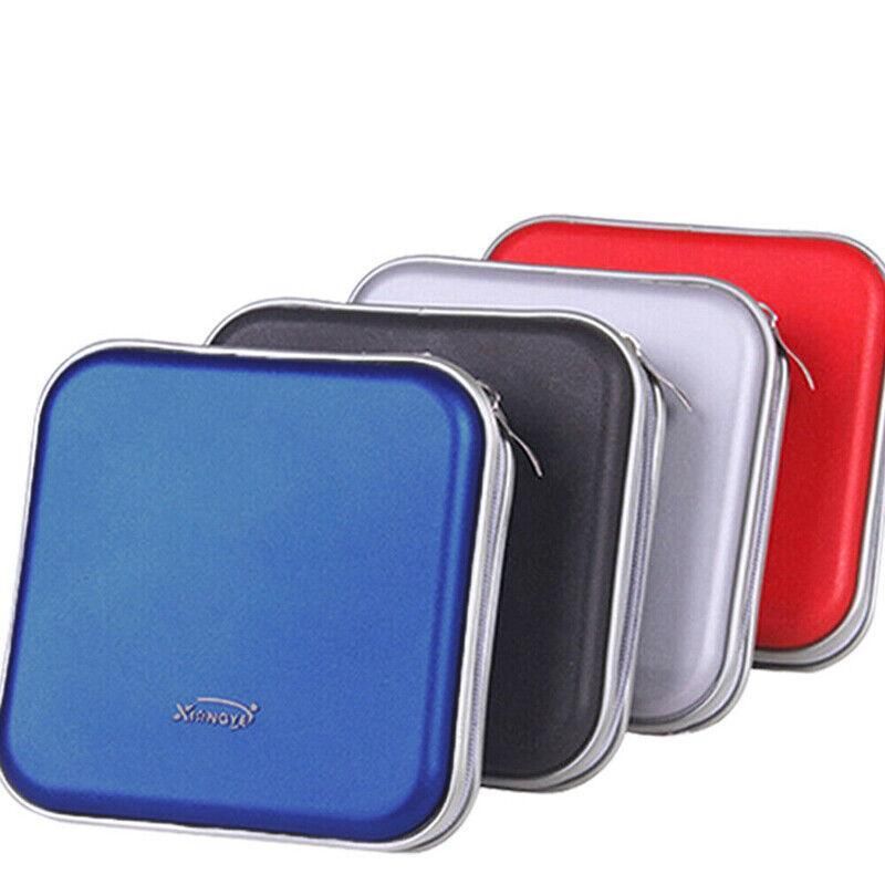 40-Disc CD DVD Wallet Case Portable Car Storage Holder Sleeve Carry Pouch - Blue โ image 3