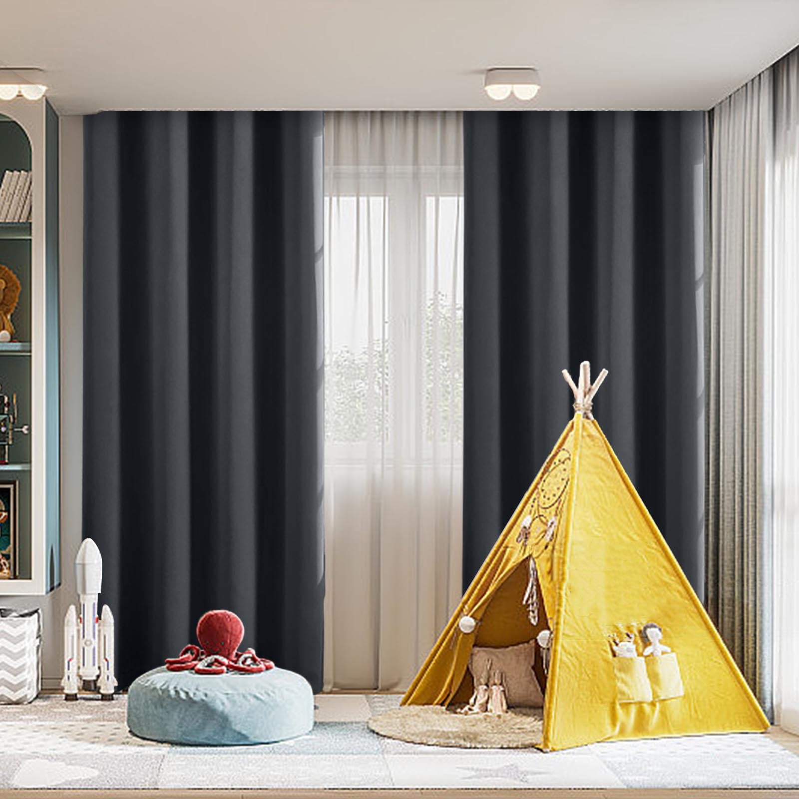 RV Camper Door Window Curtains, Blackout Privacy Curtains, Drapes for Bathroom Bedroom Kitchen, Portable Travel Trailer Small Window Decor, Short Blackout โ image 5