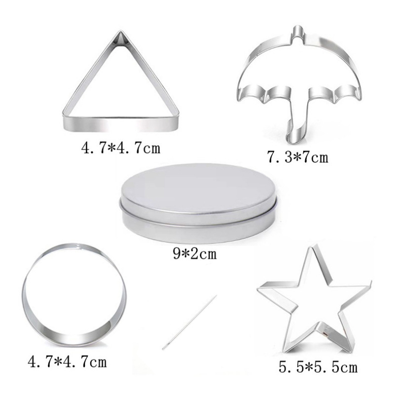 Cookie Cutters - Cookie Press Tools - Cookie Molds - DIY Baking Mold Set - Stainless Steel - Set of 12 — image 4