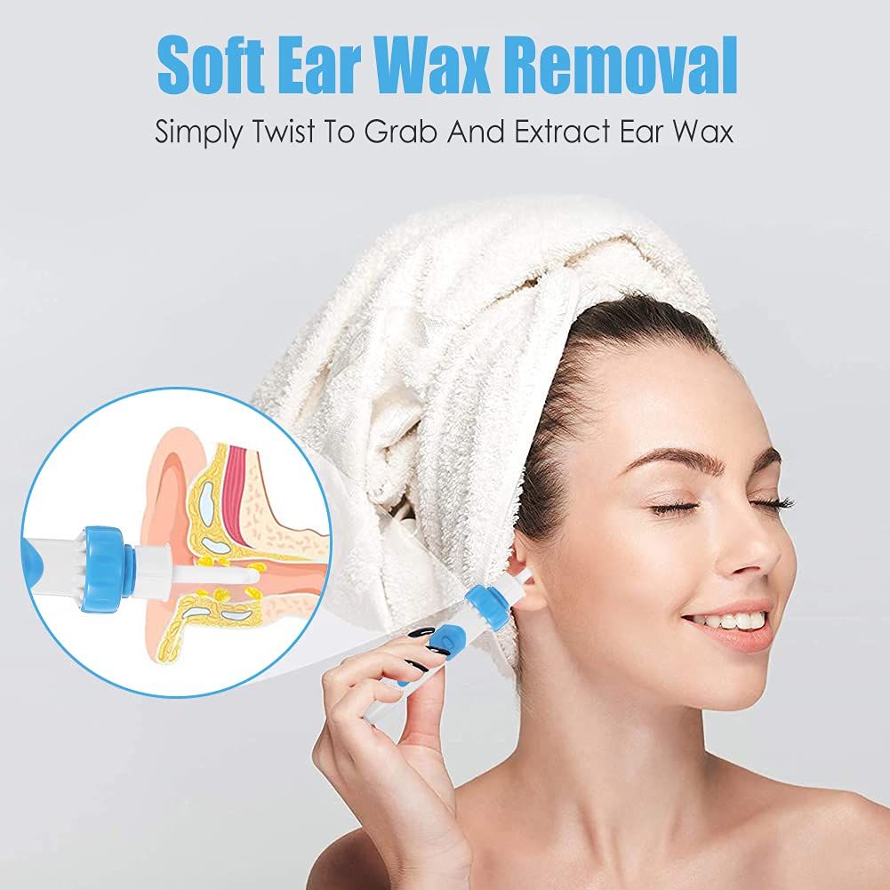 Earwax Removal Kit, Ear Cleaner, Portable Automatic Electric Vacuum Ear Wax, Safe and Comfortable Easy Earwax Remover Soft Prevent โ image 3