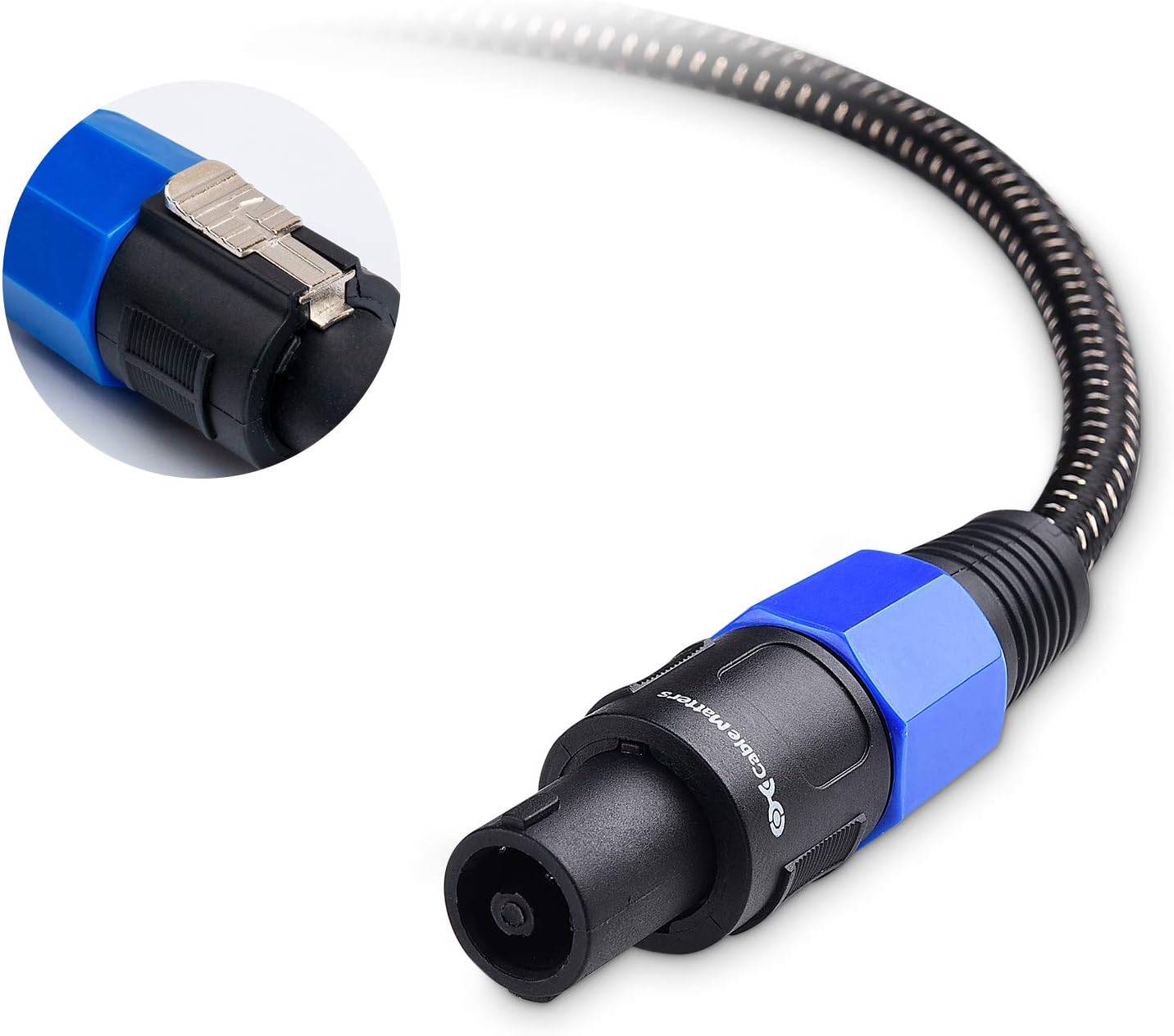 Premium Braided 12AWG Speaker Cable 3 ft Compatible with Speakon NL4FC Port โ image 3