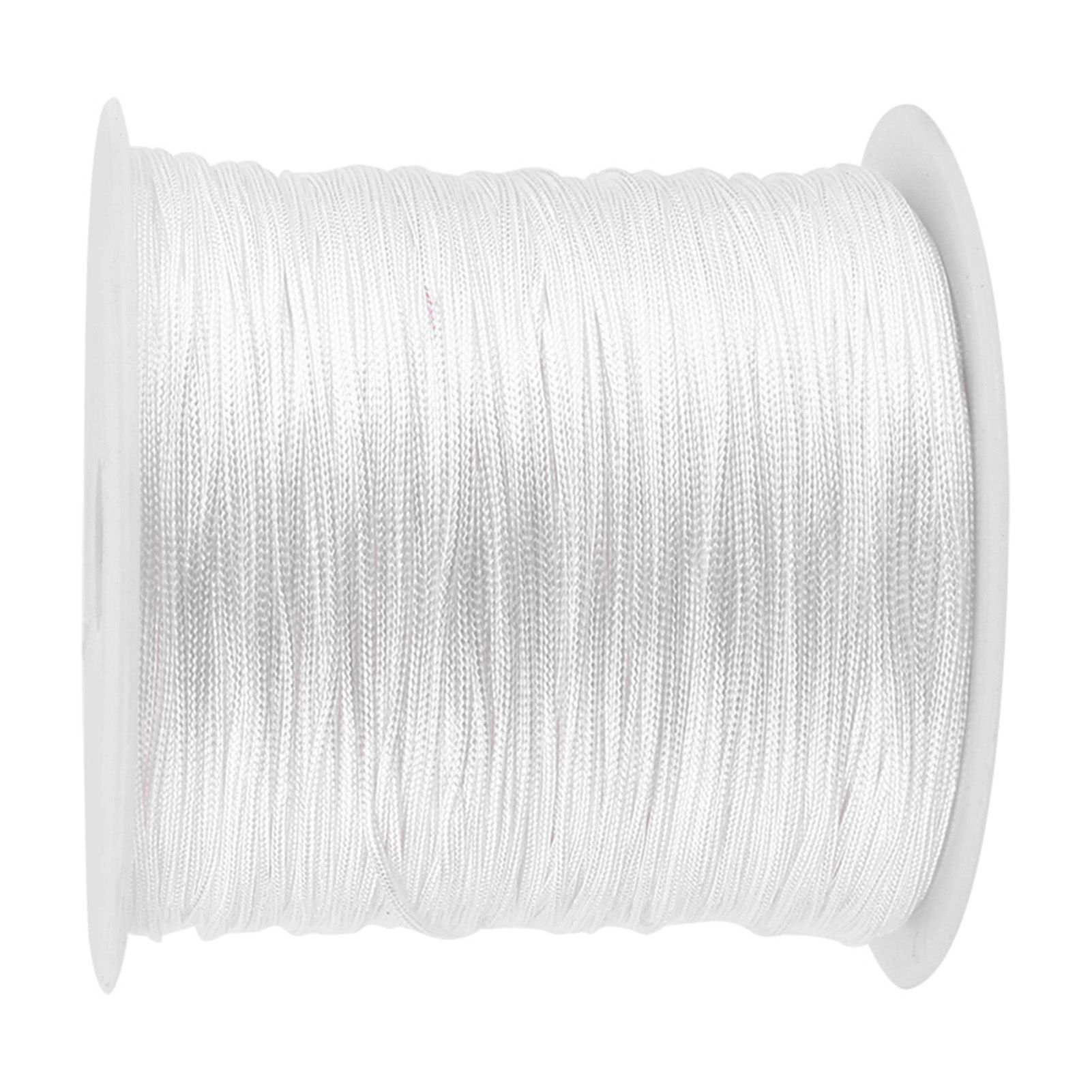 100M x 0.8mm Nylon Chinese Knot Cord Rattail Macrame Shamballa Thread String White — image 4
