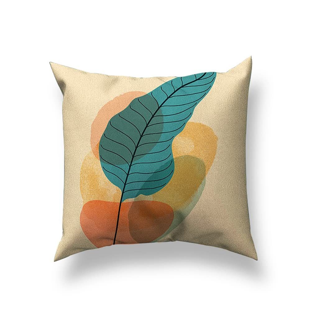 Boho Throw Pillow Covers Abstract Art Farmhouse Pillow Cases Modern Minimalism Pillow Covers for Couch Room Set of 4, 18 x 18 Inch — image 5