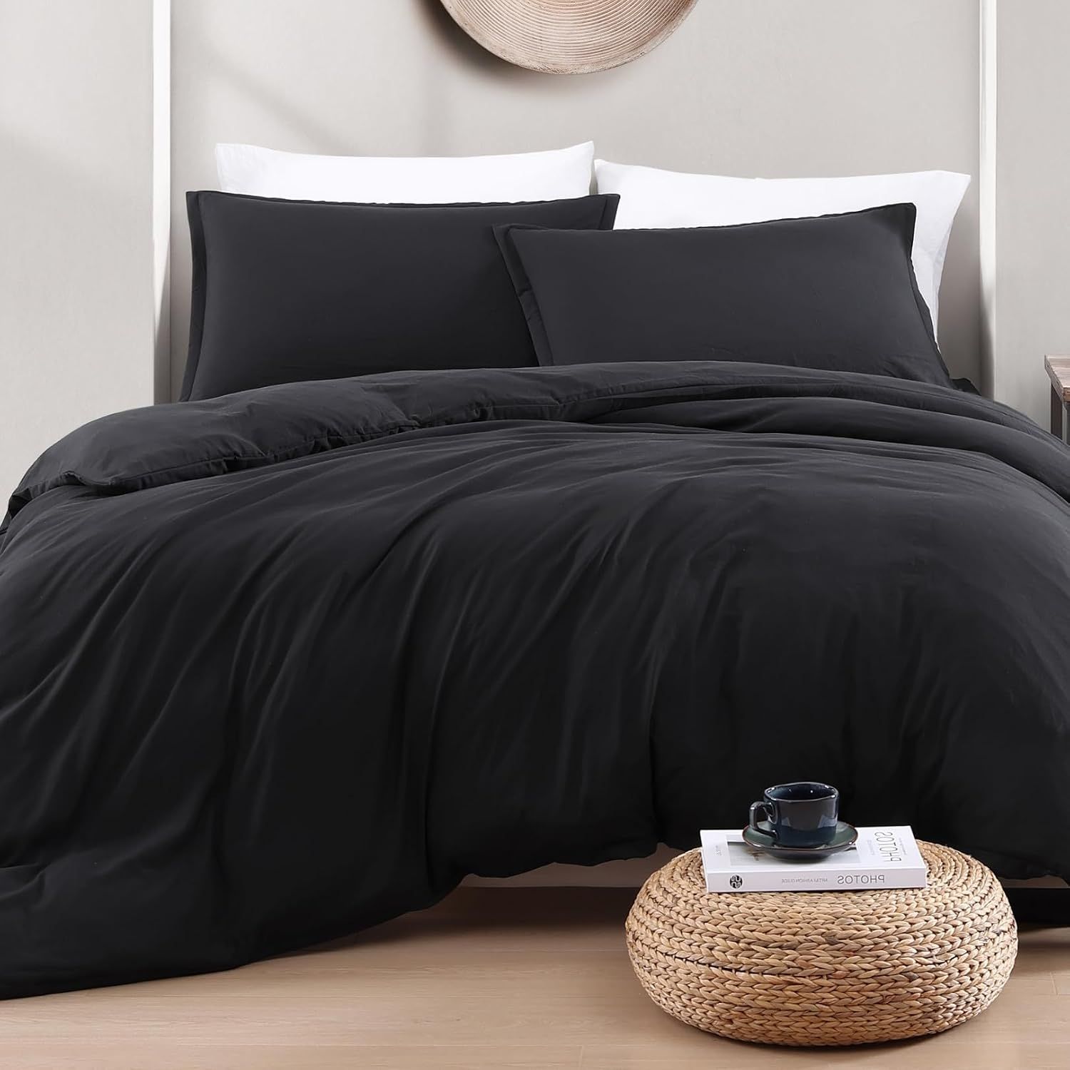 Hotel Soft Microfiber Duvet Cover Set-2000TC Quilt Cover Set & Pillowcases -1 Donna Cover Zipper Closure & 1 x Pillowcases-Breathable Bedding - Wrinkle, Fade — image 2