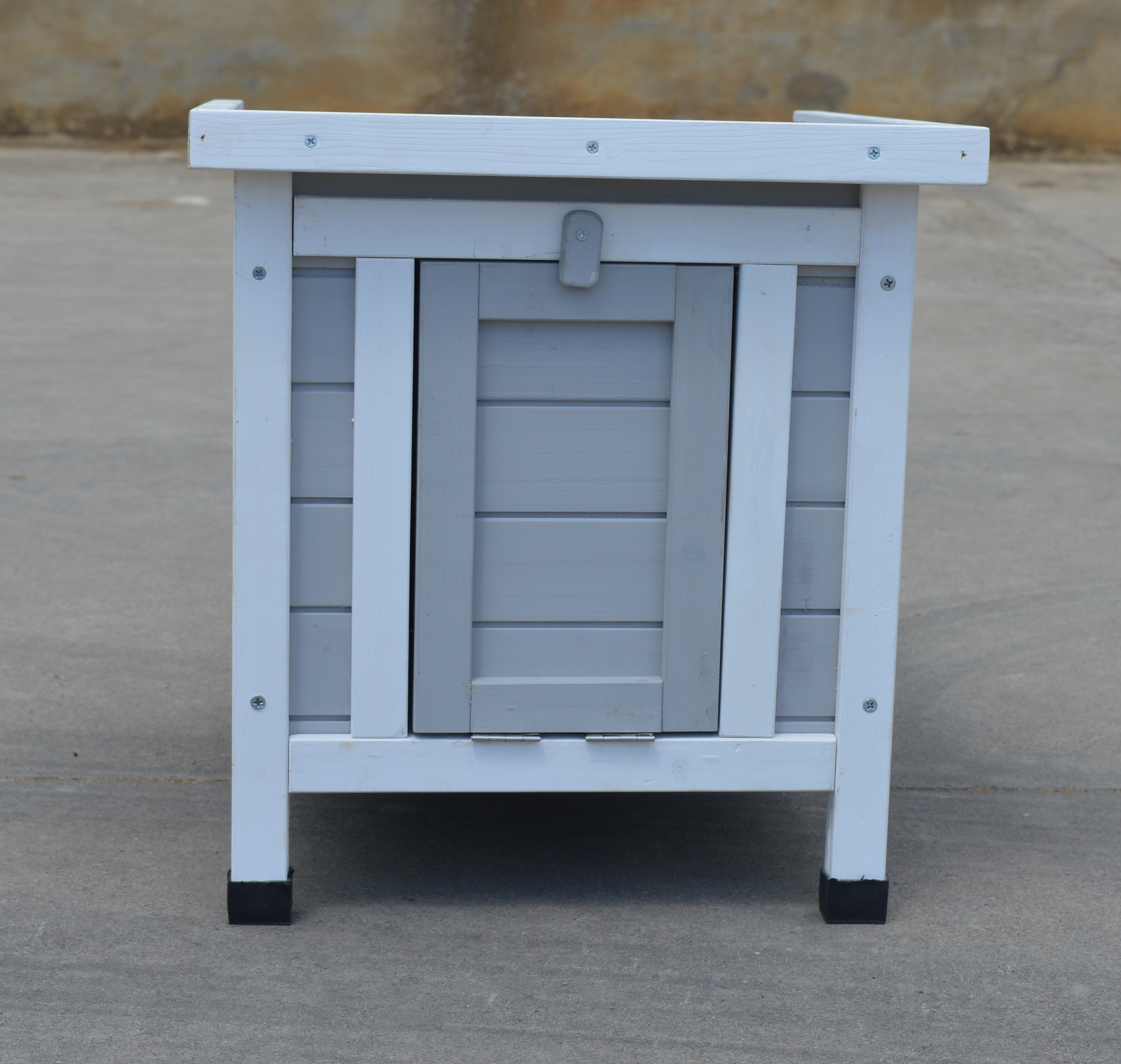 YES4PETS Grey Small Chicken Coop Rabbit Hutch Ferret Cage Guinea Pig Dog Cat Nesting Box โ image 2