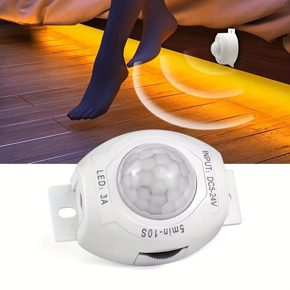 Motion Sensor LED Night Light, 5V Plug-in Induction Lamp, Wireless Wall Ceiling Light for Stair, Cabinet and Wardrobe — image 5
