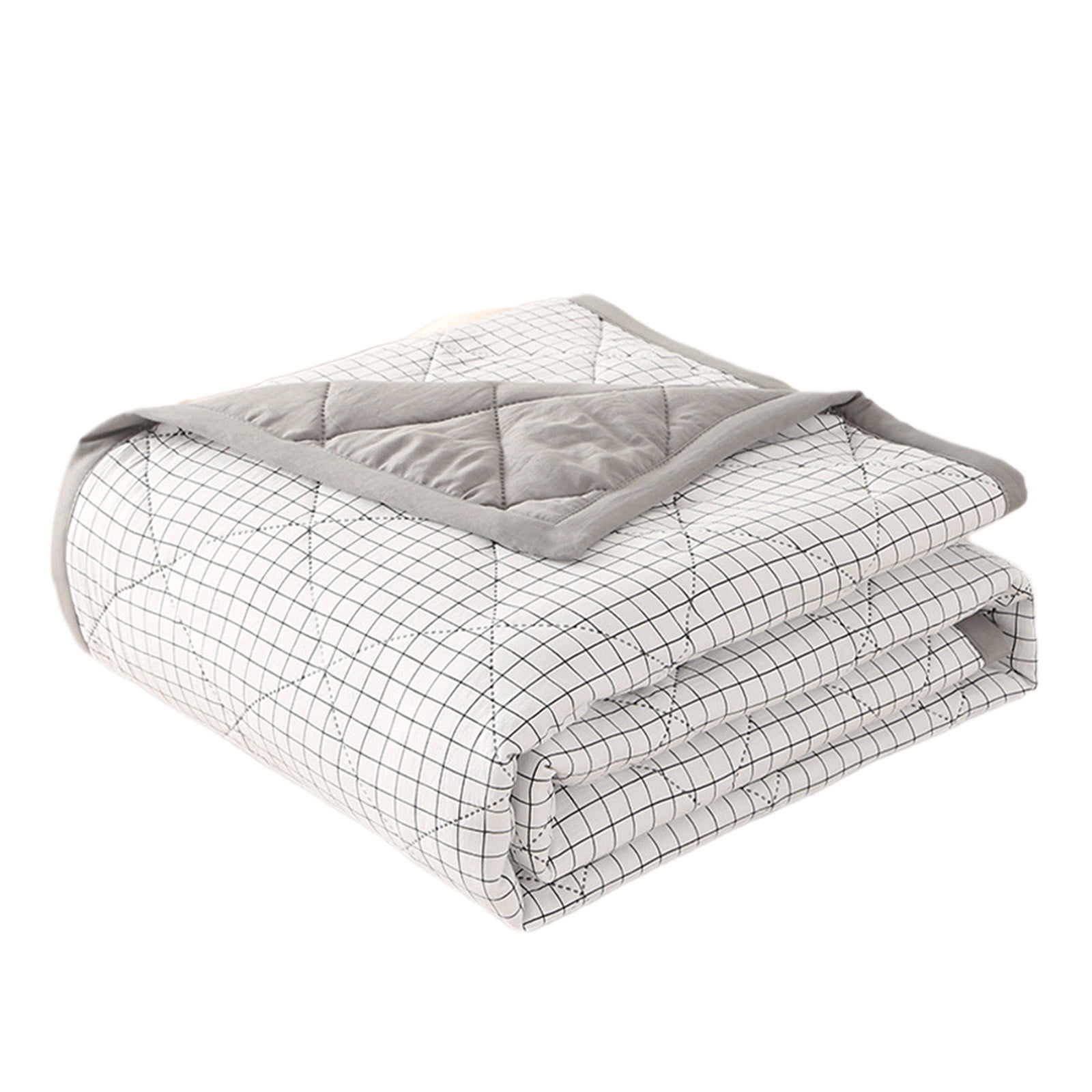 Cooling Quilt, Thin Quilts Summer Lightweight Comforter, Full Washed Cotton, Machine Washable, Soft Comfy Breathable Sleep Blanket for Hot Sleeper, Ultra-Cool â image 2
