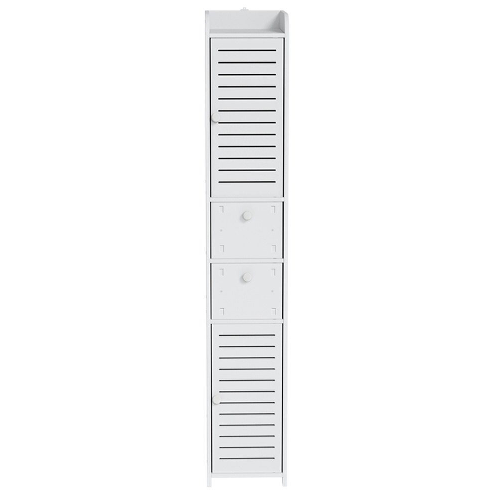 Artiss Bathroom Toilet Storage Cabinet Laundry Tallboy Cupboard Slim Corner — image 5