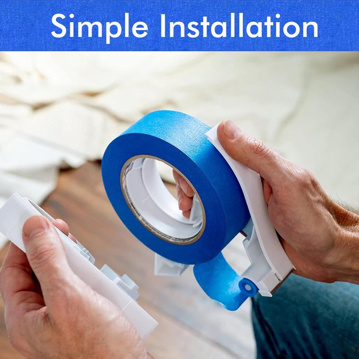 Tape Dispenser - Portable masking tape dispenser - adhesive tape dispenser - Seam sticker tool - for wall and floor painting - for paintwork, windows and door โ image 2