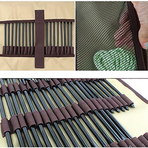 1 pcs Heavy Duty Tent Nail and Hammer Storage Bag Pouch Holder Case - Tent Pegs Not Included (Khaki) — image 5