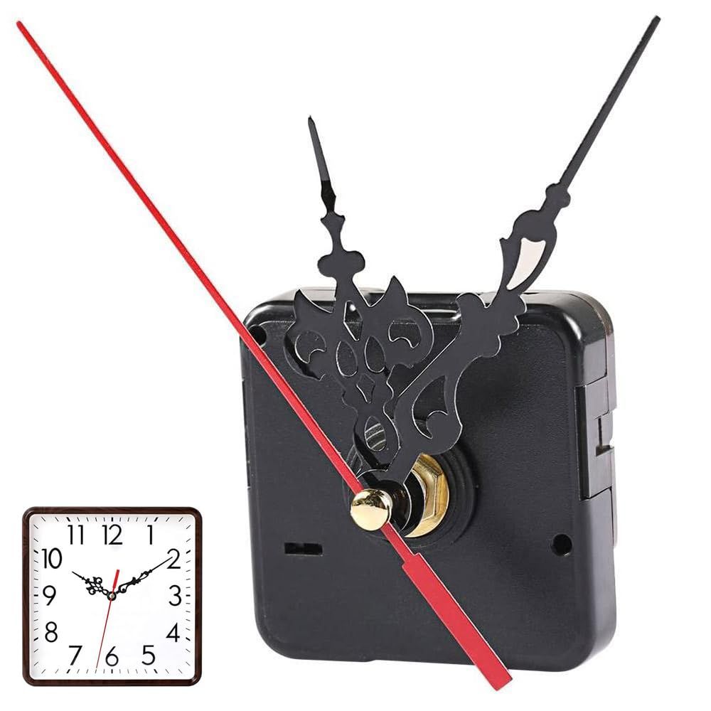 Quartz Clock Movement Replacement Repair,Wall Clock Movement Mechanism Operate for Wall Clock,Quartz Long Shaft Clock Movement