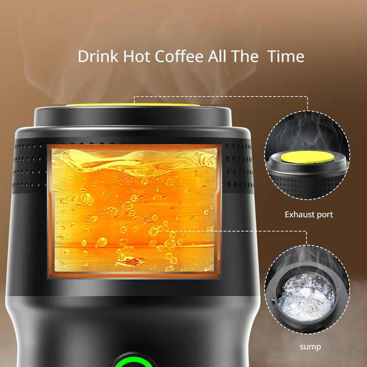 Black Portable Fully Automatic Espresso Coffee Machine - Universal 3-in-1 Capsule, Coffee Powder & Espresso Maker — image 5