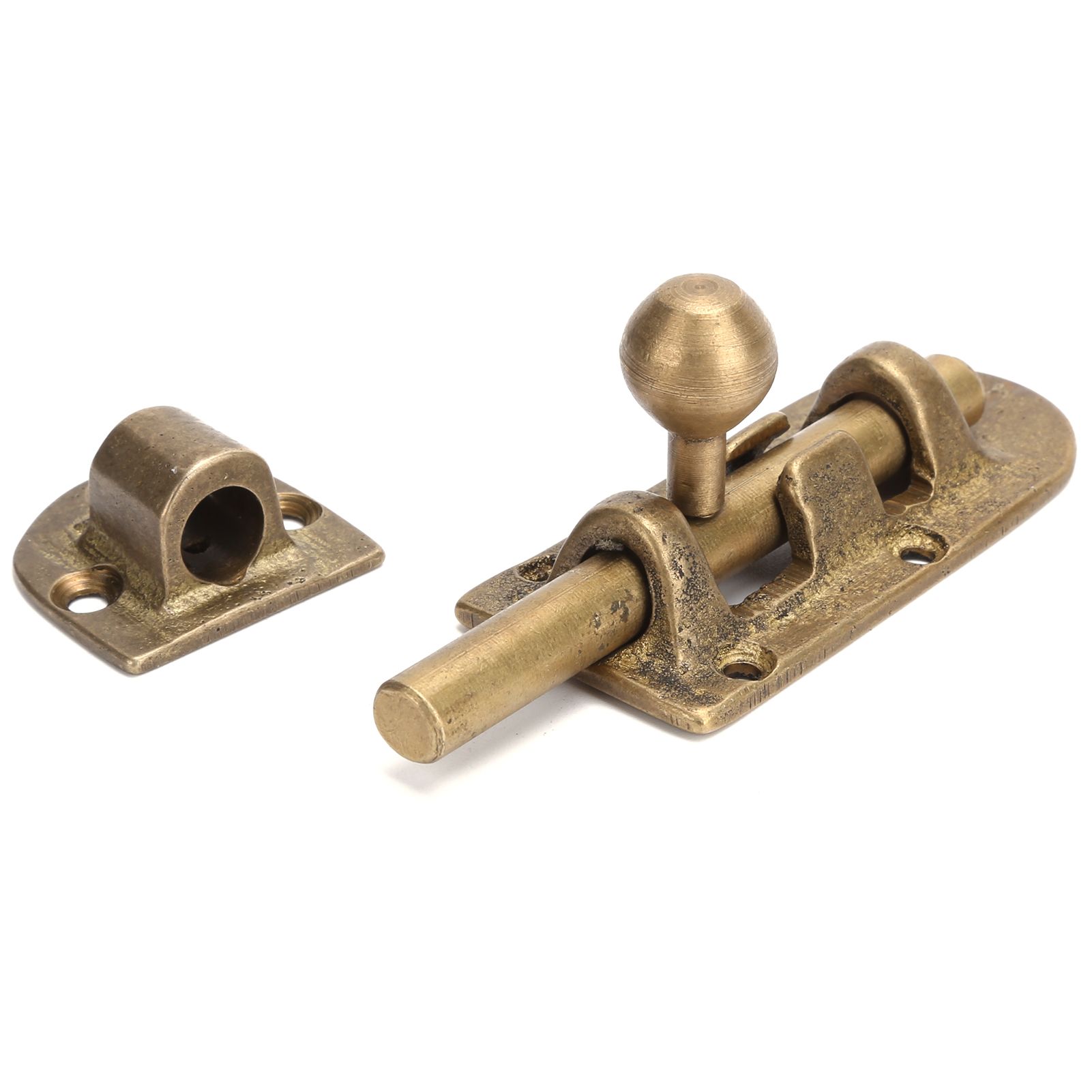 Vintage Brass Door Latch Antique Door Window Bolts Buckle Sliding Lock Hardware Fittings — image 6
