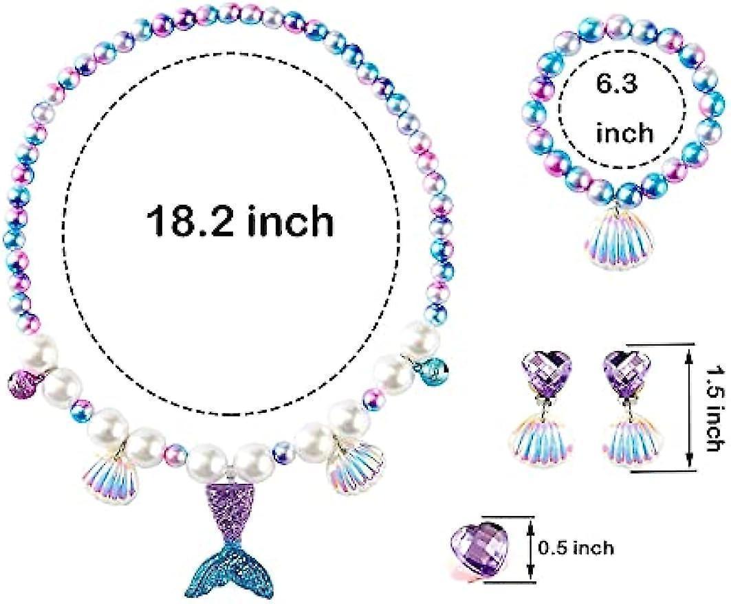 Girls Princess Dress Up Set Costume Babies Tiara Necklace Halloween Party Supplies — image 3