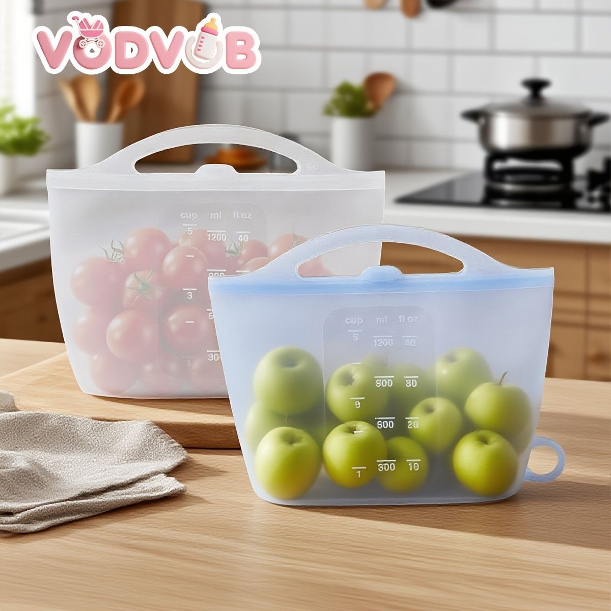 food-grade silicone, sealing strips, leak-proof, airtight seal, silicone lid covers, reusable food storage, Australian kitchen, dishwasher safe, non-toxic — image 3
