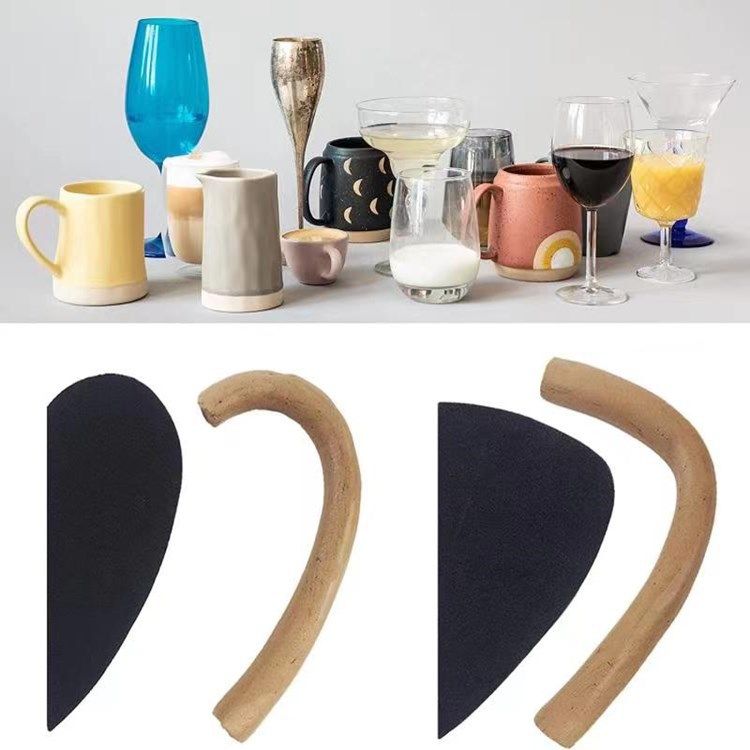 12 Pieces Mug Handle Making Tool for Pottery, Pottery Mug Handle Molds for Clay, Pottery Mug Handle Shaper Tools Various Sizes — image 2