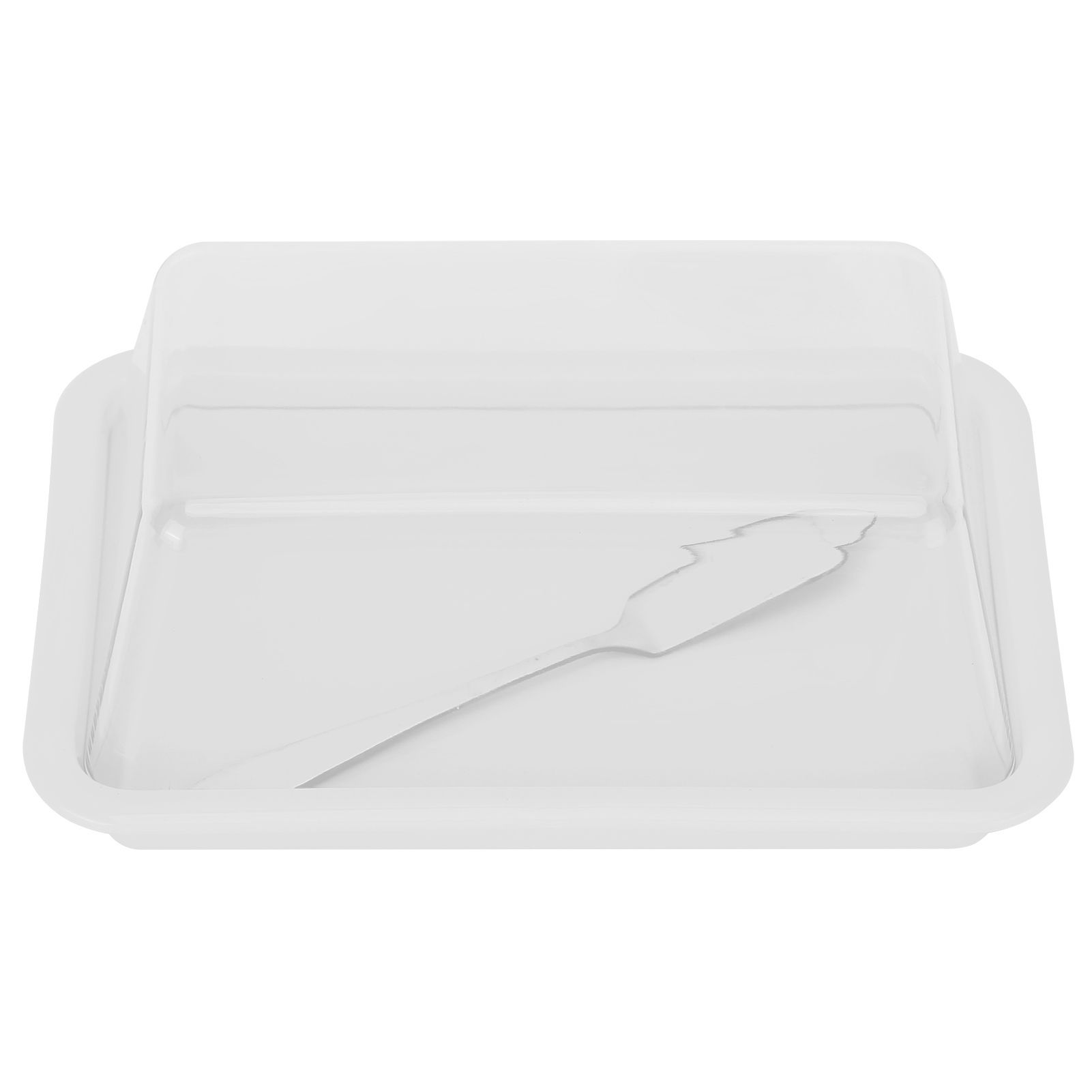 Rectangular Butter Cutting Box with Lid Portable Butter Storage Box for Home KitchenWhite โ image 6