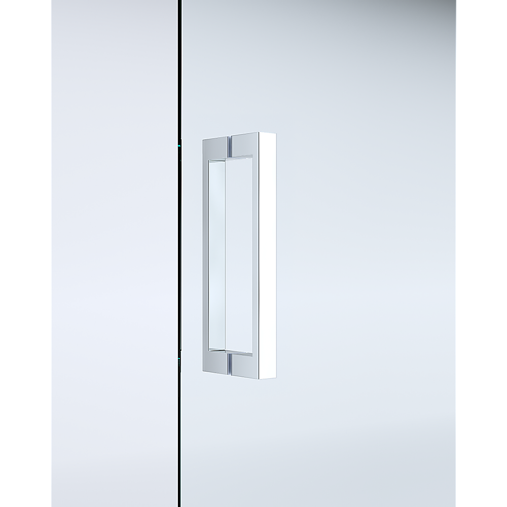 Adjustable 1300x800mm Single Door Corner Sliding Glass Shower Screen in Chrome — image 2