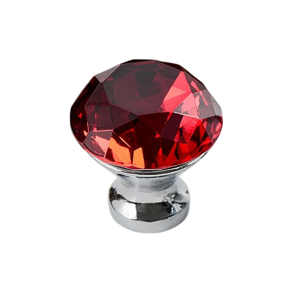 Door Knobs Handles Clear Crystal Diamond Glass Kitchen Cupboard Cabinet Pulls Au