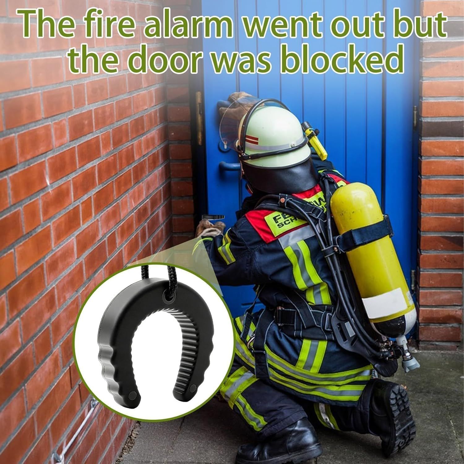 3 Pack First Responder Door Stop Jammer Heavy Duty Rubber Emergency Door Wedge for Police Firefighter EMS Non-Slip Tactical Entry Tool Security Guard Equipment โ image 4
