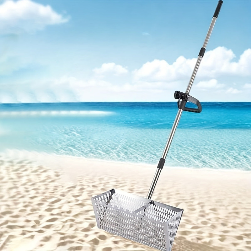 Adjustable Metal Beach Sifter Rake Tool — image 3