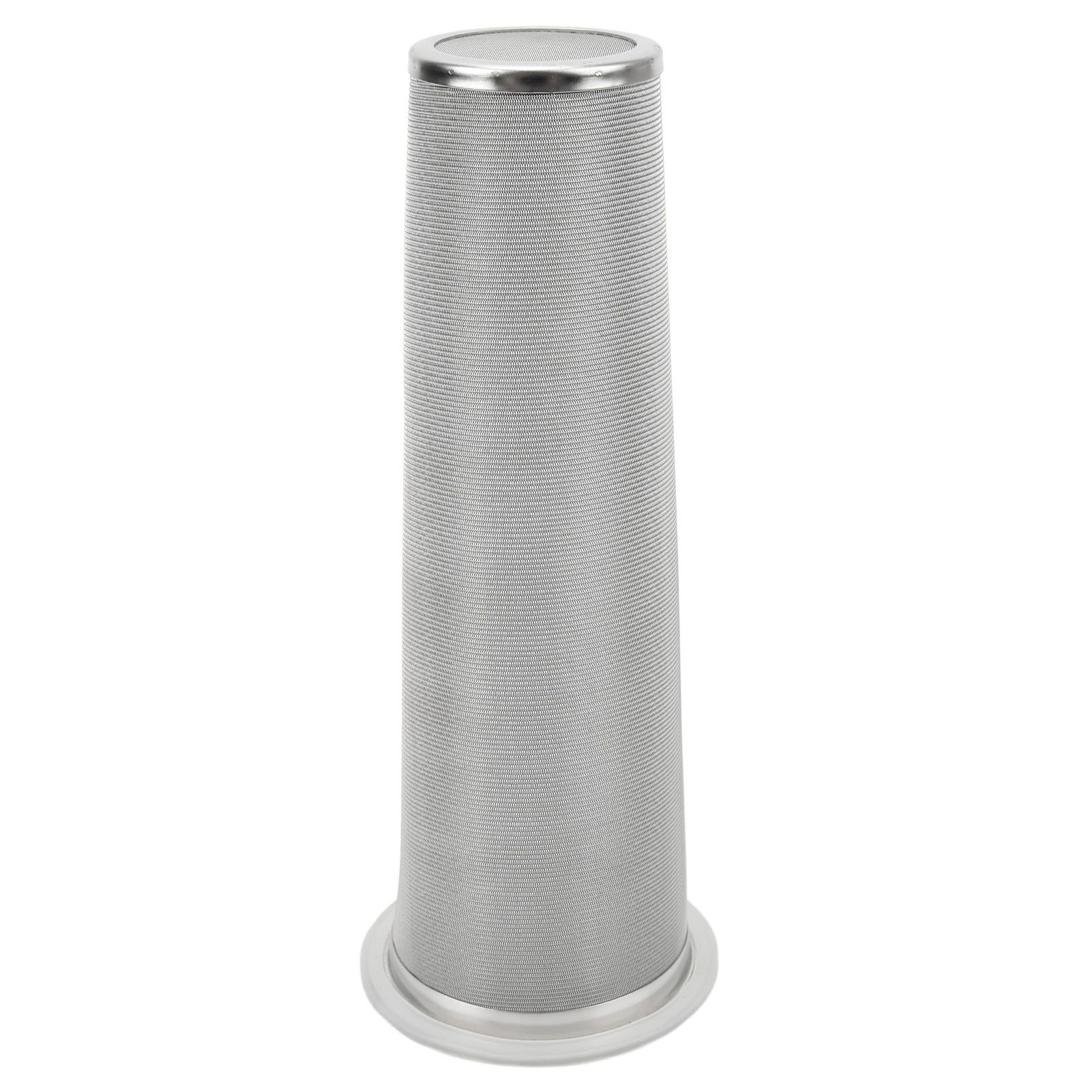 304 Stainless Steel Cold Brew Coffee Filter Cone Mesh with White Rubber Circle Coffee Brew Infuser for Fruit Drink 8x21cm/3.1x8.2in โ image 3