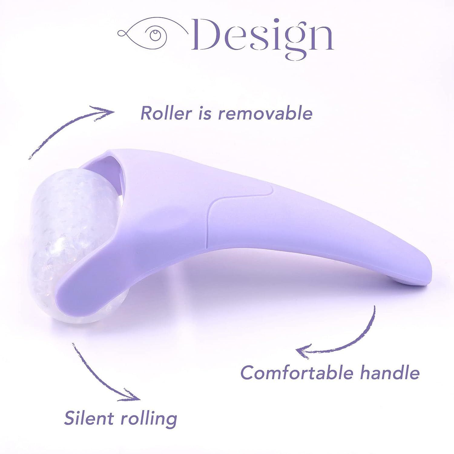 Green Face Ice Roller with Gel Cooling Head- Reusable PP and Gel Cold Massage Tool for De-Puffing, Soothing, and Refreshing Skin, Easy to Freeze, Comfortable โ image 2