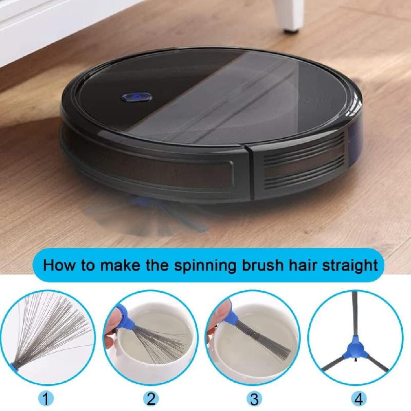 10 Pack Replacement Side Brushes Tool Easy Installation Sweeper Part Suitable for 11S 30C Robot Vacuum — image 4