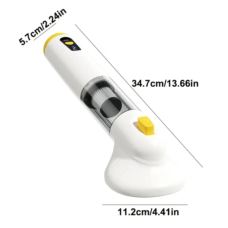 3-in-1 Pet Hair Vacuum: 37, 000 RPM Powerful Suction, Vacuum & Brush Simultaneously, Low-Noise ABS Body to Reduce Stress, Type-C Fast Charging — image 5